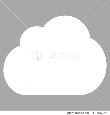 Cloud flat white color icon Cloud flat white color icon 18166244