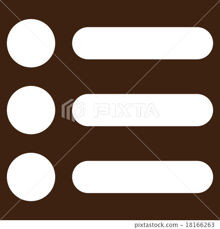 Items flat white color icon Items flat white color icon 18166263