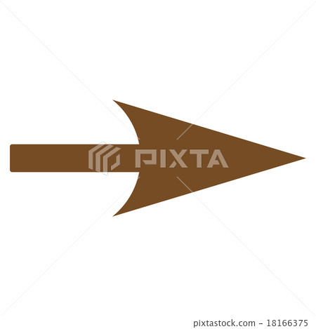 Arrow Axis X flat brown color icon 18166375