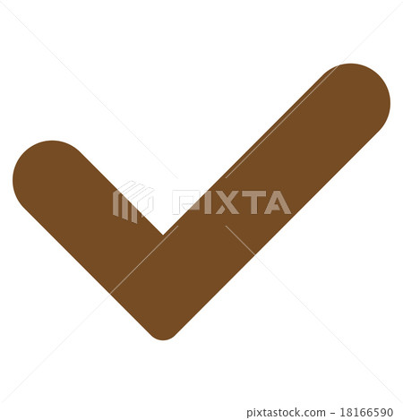 Yes flat brown color icon Yes flat brown color icon 18166590