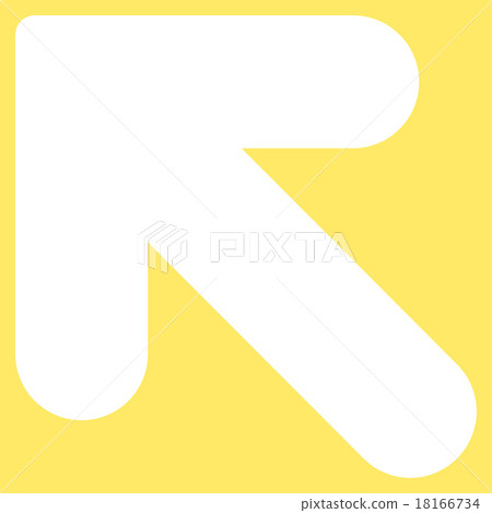 Arrow Up Left flat white color icon - Stock Illustration [18166734] - PIXTA