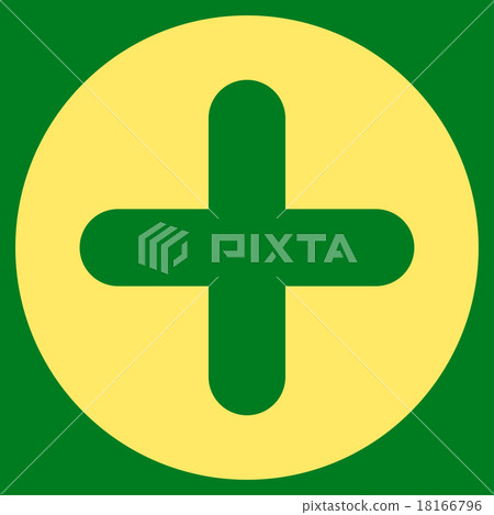 Create flat yellow color icon 18166796