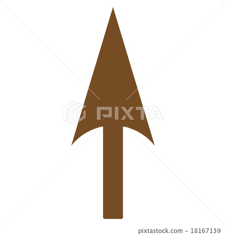 Arrow Axis Y flat brown color icon Arrow Axis Y flat brown color icon 18167139