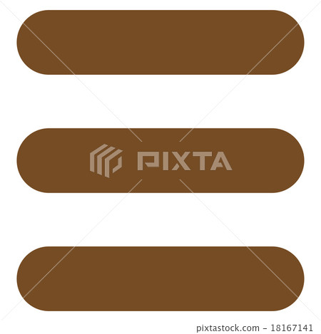 Stack flat brown color icon Stack flat brown color icon 18167141