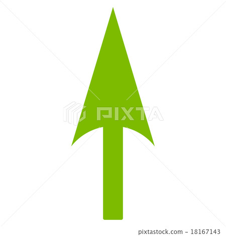 Arrow Axis Y flat eco green color icon Arrow Axis Y flat eco green color icon 18167143