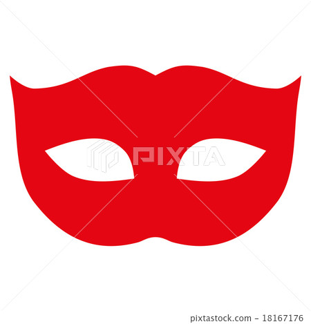 Privacy Mask flat red color icon Privacy Mask flat red color icon 18167176