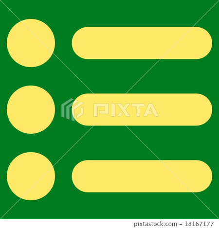 Items flat yellow color icon Items flat yellow color icon 18167177
