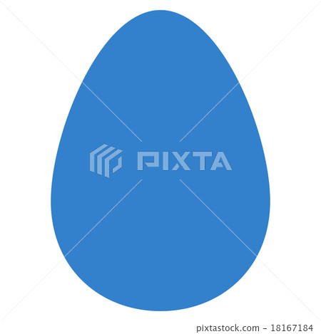 Egg flat cobalt color icon Egg flat cobalt color icon 18167184