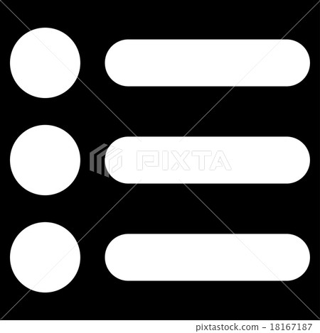 Items flat white color icon Items flat white color icon 18167187