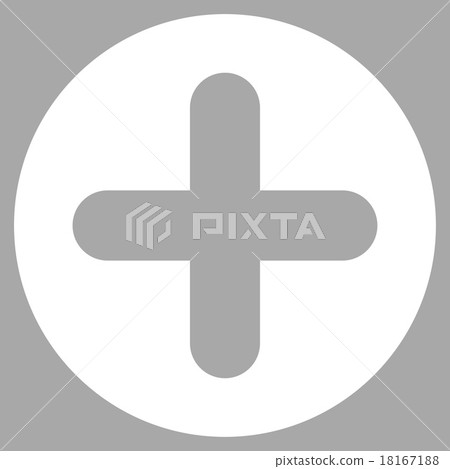 Create flat white color icon 18167188
