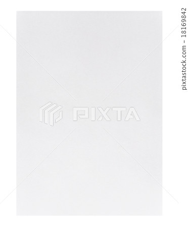 White empty A4 paper isolated on white 18169842