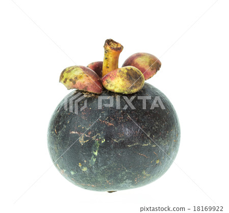 Thai mangosteen isolated on white background 18169922