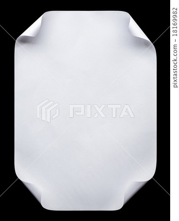 White empty A4 paper isolated on black 18169982