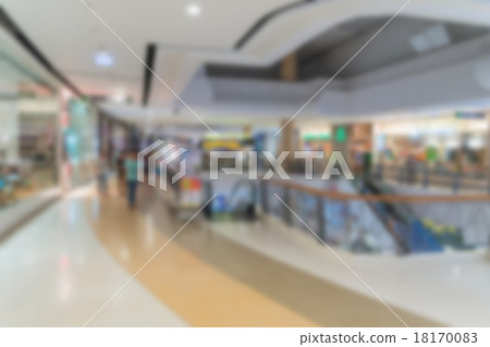 Abstract blur people in shopping center 18170083
