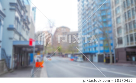 Abstract blur of car on road 18170435