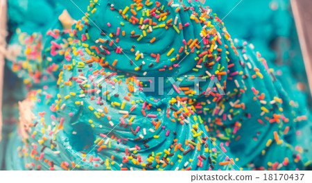 Colorful sprinkles ice cream Colorful sprinkles ice cream 18170437