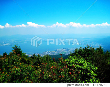 從Hiei山的琵琶湖 18170780