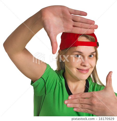 girl making grimace girl making grimace 18170929