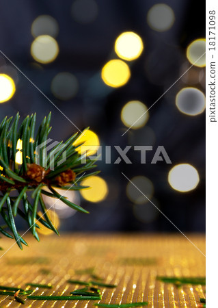 Christmas background with needles 18171098