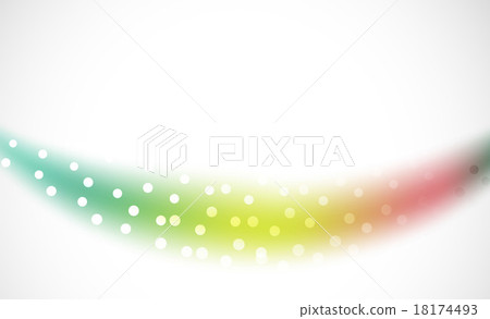Colorful wave line, abstract background with light 18174493