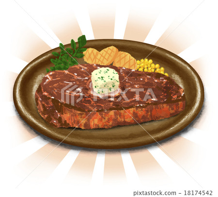 真正的牛排有背景 18174542