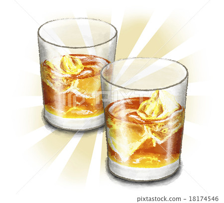 真正的威士忌酒與背景 18174546