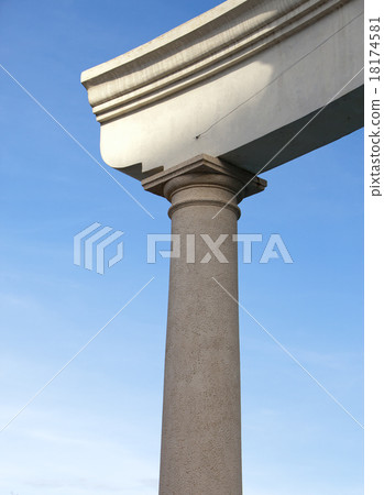antique colonnade fragment on a background of the antique colonnade fragment on a background of the 18174581