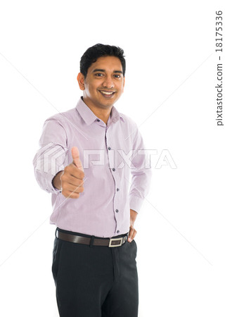 indian business male with thumbs up 18175336