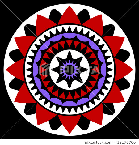 red, purple, white and black mandala red, purple, white and black mandala 18176700
