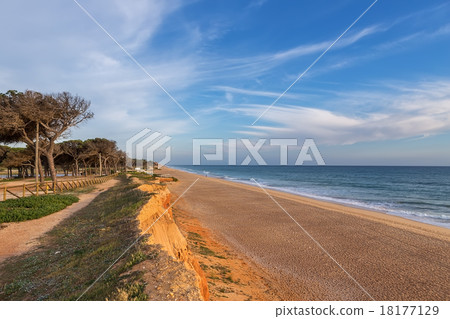 Landscape view of sea shore. Portugal Algarve. Landscape view of sea shore. Portugal Algarve. 18177129