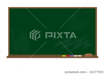 學校和補習班的黑板插圖 18177393