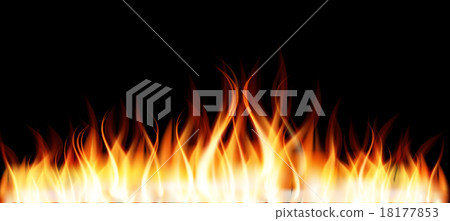 Burning Flame of Fire. Vector Illustration Burning Flame of Fire. Vector Illustration 18177853