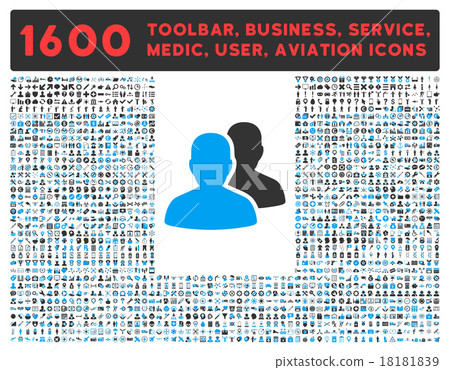 Accounts Icon with Large Pictogram Collection Accounts Icon with Large Pictogram Collection 18181839