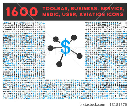 Money Emission Icon with Large Pictogram Money Emission Icon with Large Pictogram 18181876