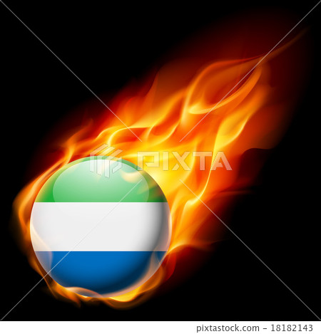 Round glossy icon of Sierra Leone - Stock Illustration [18182143] - PIXTA