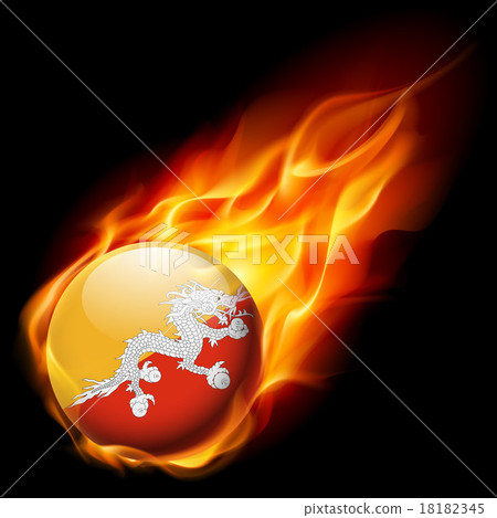 Round glossy icon of Bhutan Round glossy icon of Bhutan 18182345