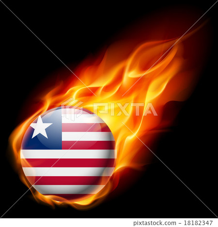 Round glossy icon of Liberia Round glossy icon of Liberia 18182347
