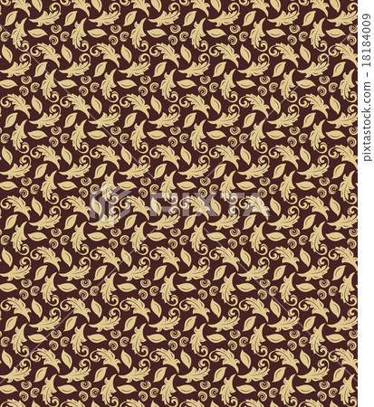 Floral Fine Seamless Vector Pattern 18184009