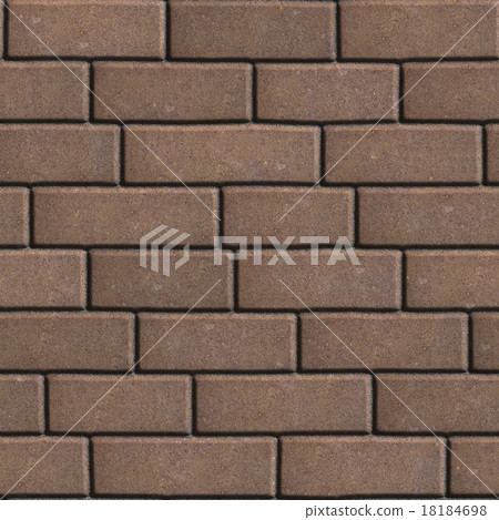 Concrete Slabs Brown in the Form Rectangles of 18184698