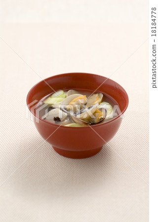 味噌湯蛤蜊 味噌湯蛤蜊 18184778