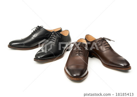 Black and brown leather shoes for men 18185413