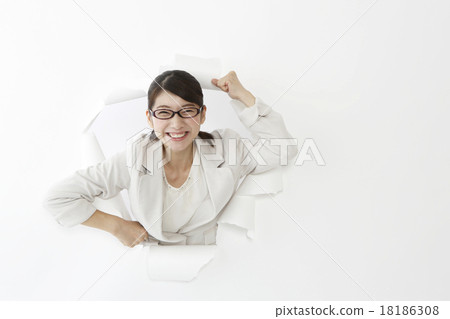 A woman flying out 18186308