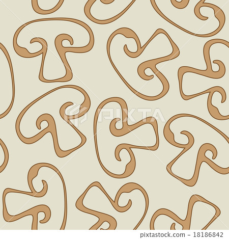 Mushroom Seamless Background Mushroom Seamless Background 18186842
