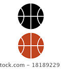 Basketball flat icon set, vector illustration 18189229