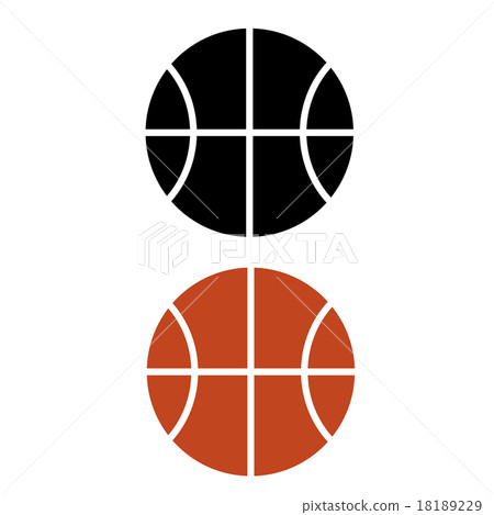 Basketball flat icon set, vector illustration 18189229