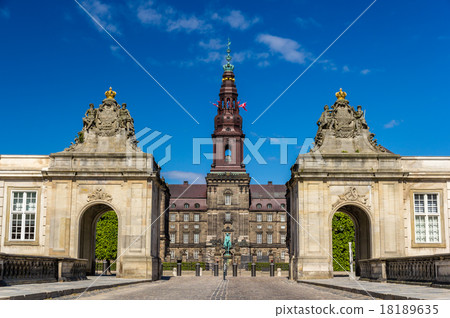Entrance to Christiansborg Palace in Copenhagen Entrance to Christiansborg Palace in Copenhagen 18189635