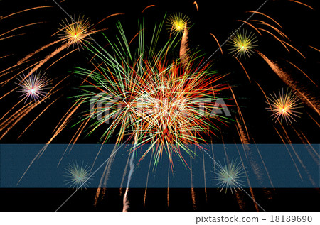 Firework celebration on dark background. Firework celebration on dark background. 18189690