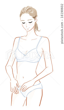 比例，比基尼線的圖像 18190602