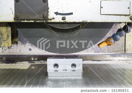 operator grinding surface of mold and die parts 18190851
