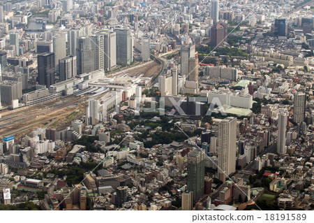 Aerial view of Shinagawa station Aerial view of Shinagawa station 18191589